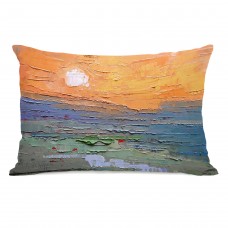 Ebern Designs Perryville Burnt Sky Outdoor Lumbar Pillow HMW11483